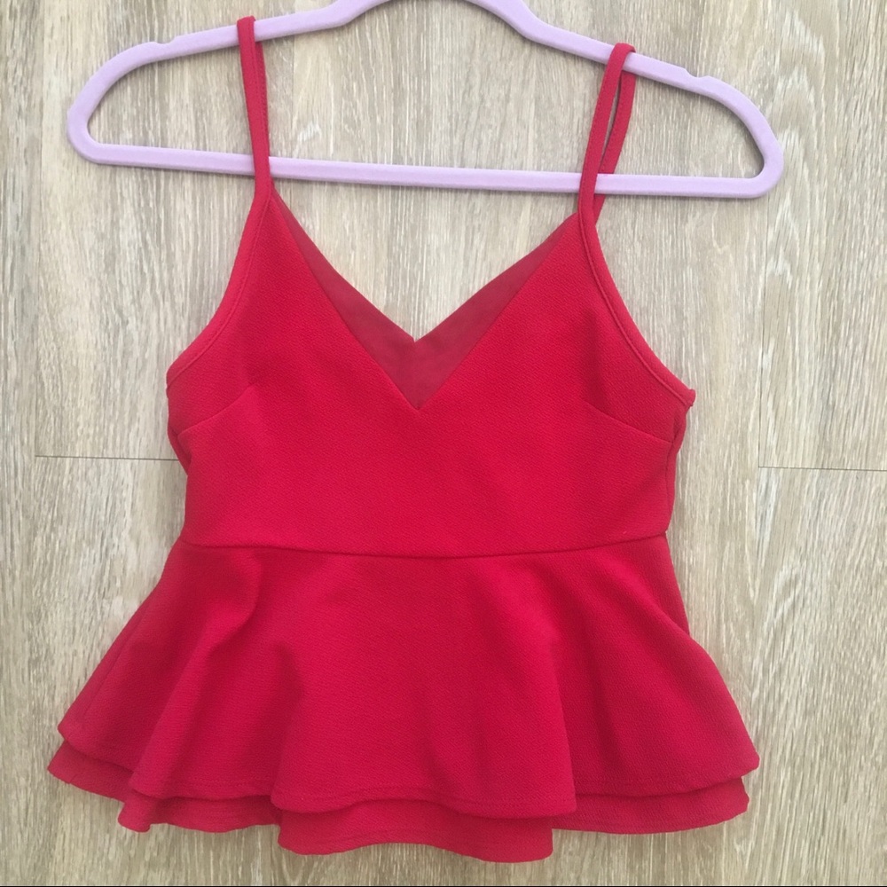 MOVING SALE - V-neck Peplum Tank